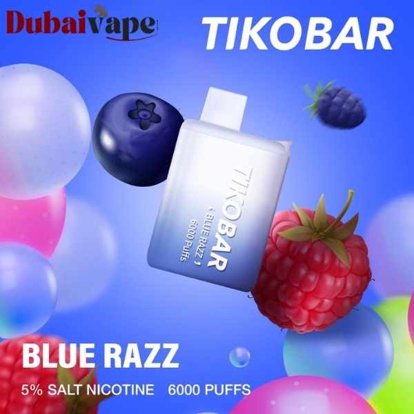 Disposable Tikobar 6000 Puffs Vape Blue Razz