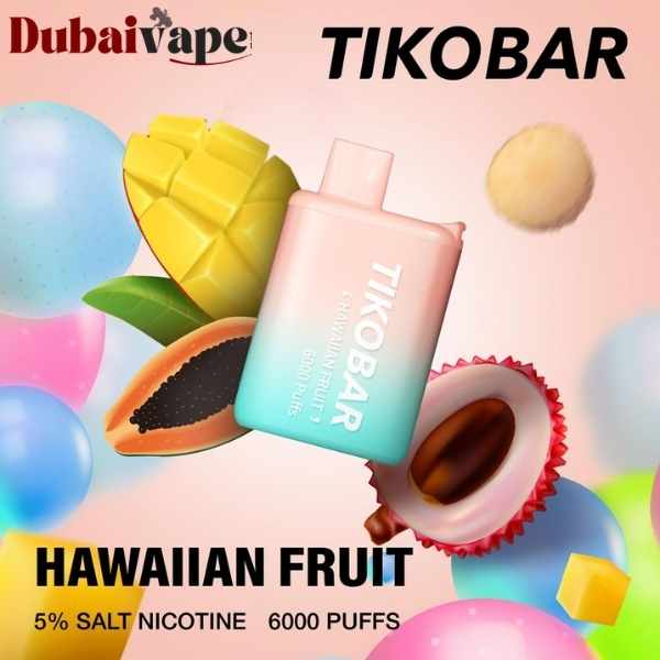 Disposable Tikobar 6000 Puffs Vape Hawaiian Fruit